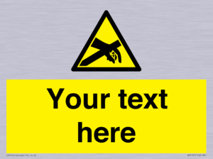 WE5181: Custom Anti-Static Warning Sign