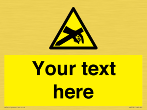 WE5181: Custom Anti-Static Warning Sign