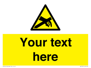 WE5181: Custom Anti-Static Warning Sign