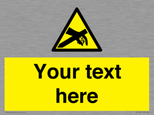 WE5181: Custom Anti-Static Warning Sign