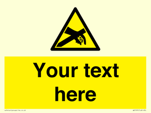 WE5181: Custom Anti-Static Warning Sign
