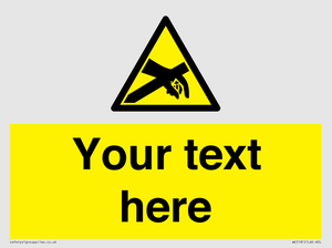WE5181: Custom Anti-Static Warning Sign