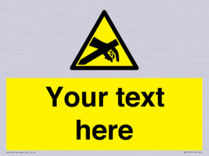 WE5181: Custom Anti-Static Warning Sign