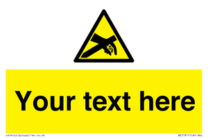 WE5181: Custom Anti-Static Warning Sign