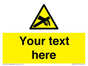 WE5181: Custom Anti-Static Warning Sign