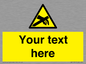 WE5181: Custom Anti-Static Warning Sign