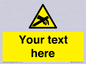 WE5181: Custom Anti-Static Warning Sign