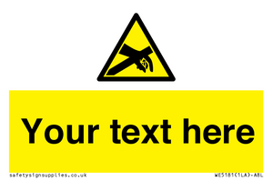 WE5181: Custom Anti-Static Warning Sign