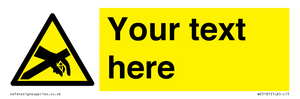 WE5181: Custom Anti-Static Warning Sign