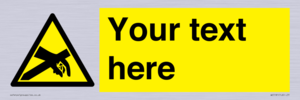 WE5181: Custom Anti-Static Warning Sign