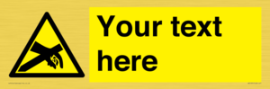 WE5181: Custom Anti-Static Warning Sign