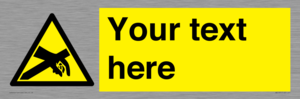 WE5181: Custom Anti-Static Warning Sign
