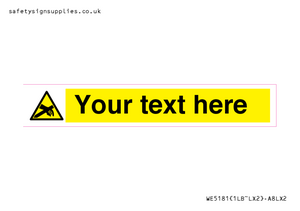 WE5181: Custom Anti-Static Warning Sign
