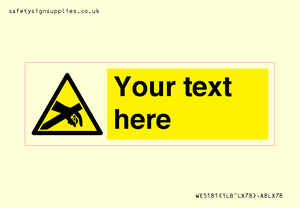 WE5181: Custom Anti-Static Warning Sign