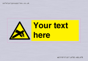 WE5181: Custom Anti-Static Warning Sign