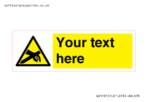 WE5181: Custom Anti-Static Warning Sign