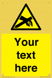 WE5181: Custom Anti-Static Warning Sign