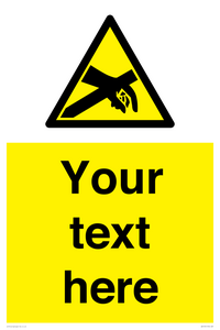 WE5181: Custom Anti-Static Warning Sign