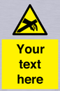 WE5181: Custom Anti-Static Warning Sign
