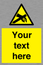 WE5181: Custom Anti-Static Warning Sign