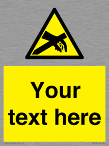 WE5181: Custom Anti-Static Warning Sign