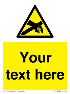 WE5181: Custom Anti-Static Warning Sign