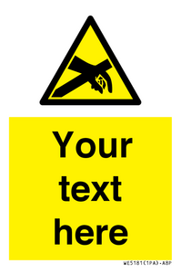 WE5181: Custom Anti-Static Warning Sign