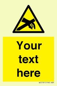WE5181: Custom Anti-Static Warning Sign