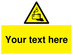 WE5183: Custom Battery Charging Sign