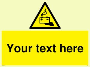 WE5183: Custom Battery Charging Sign