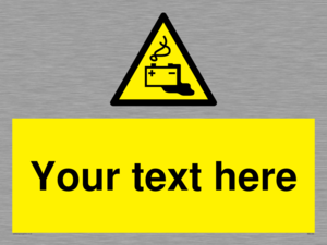 WE5183: Custom Battery Charging Sign