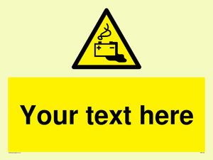 WE5183: Custom Battery Charging Sign