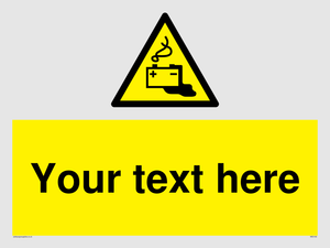 WE5183: Custom Battery Charging Sign