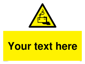 WE5183: Custom Battery Charging Sign