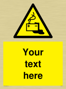 WE5183: Custom Battery Charging Sign