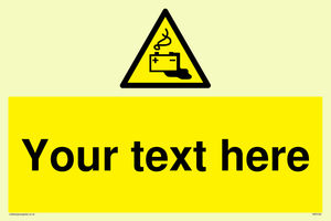 WE5183: Custom Battery Charging Sign