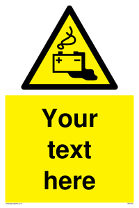 WE5183: Custom Battery Charging Sign