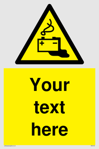 WE5183: Custom Battery Charging Sign