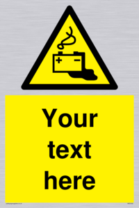 WE5183: Custom Battery Charging Sign