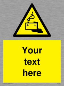 WE5183: Custom Battery Charging Sign