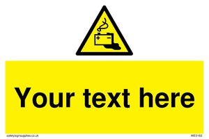 WE5183: Custom Battery Charging Sign