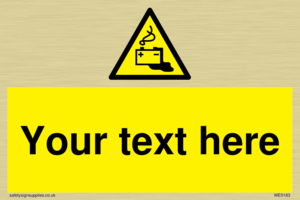 WE5183: Custom Battery Charging Sign