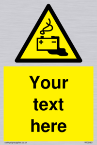 WE5183: Custom Battery Charging Sign