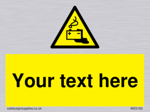 WE5183: Custom Battery Charging Sign