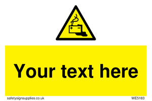 WE5183: Custom Battery Charging Sign