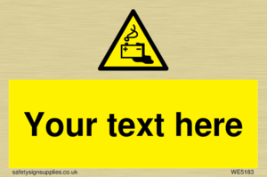 WE5183: Custom Battery Charging Sign