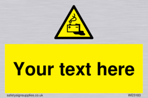 WE5183: Custom Battery Charging Sign