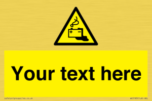 WE5183: Custom Battery Charging Sign