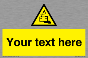 WE5183: Custom Battery Charging Sign