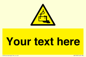 WE5183: Custom Battery Charging Sign